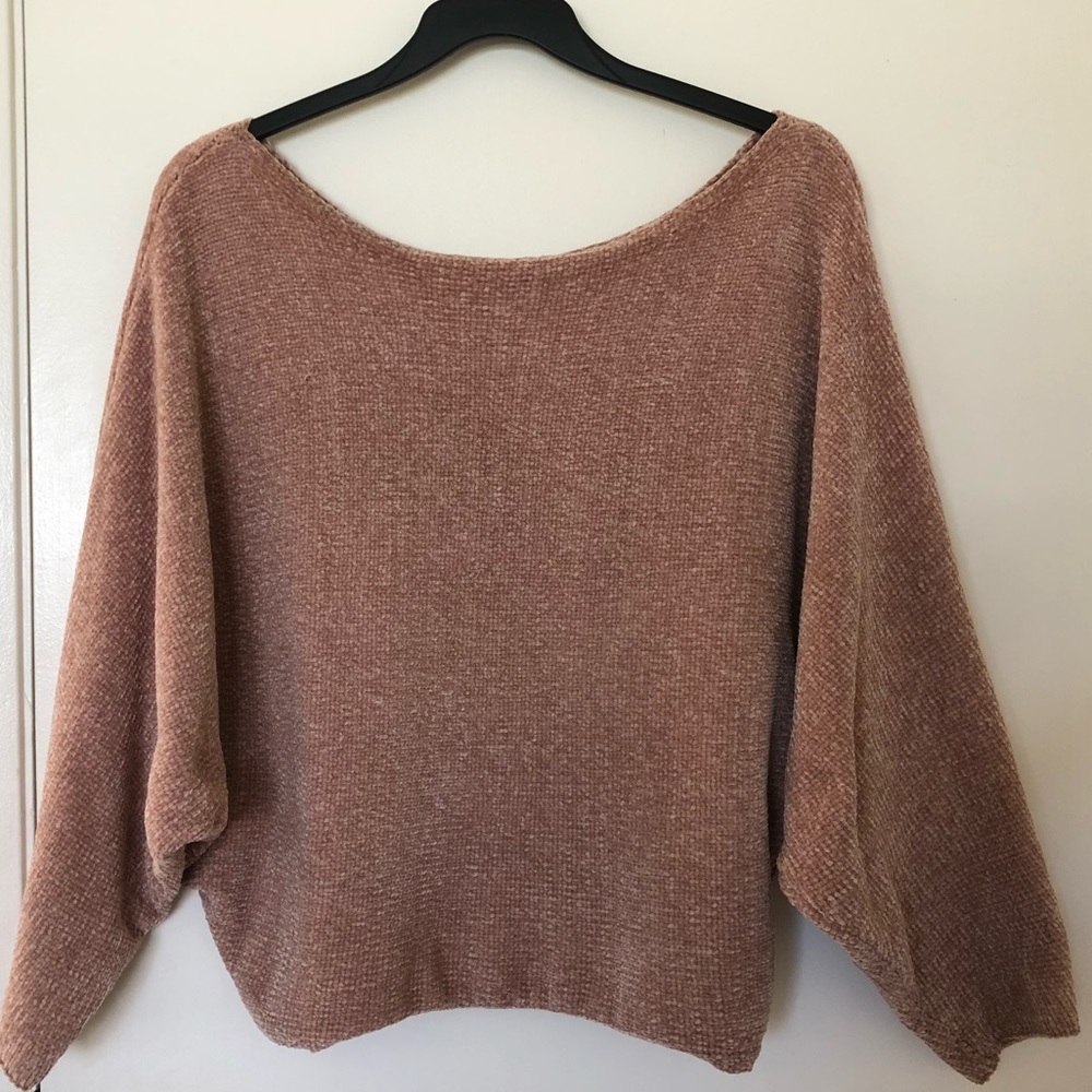 Off the shoulder sweatshirt